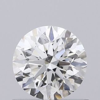 0.65 Carat Round H VS2 EX GIA Natural Diamond