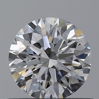 0.5 Carat Round D VS2 EX GIA Natural Diamond