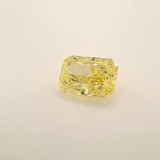 1.08 Carat Radiant Fancy Intense Yellow VS2 - EX VG GIA Natural Diamond