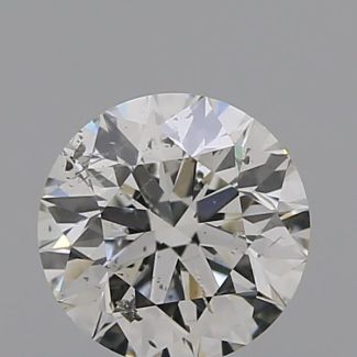 0.40 Carat Round H SI2 EX IGI Natural Diamond