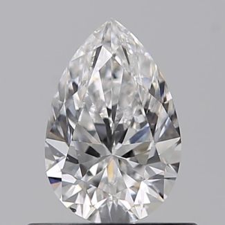 0.52 Carat Pear D SI1 - EX GIA Natural Diamond