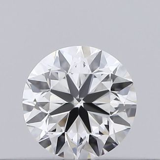 0.18 Carat Round E VVS2 VG EX GIA Natural Diamond