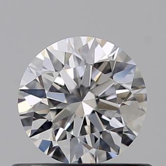 0.50 Carat Round E VVS2 EX GIA Natural Diamond