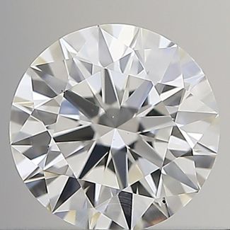 0.50 Carat Round H VS2 EX GIA Natural Diamond