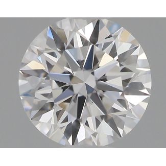 0.36 Carat Round D VVS2 EX GIA Natural Diamond