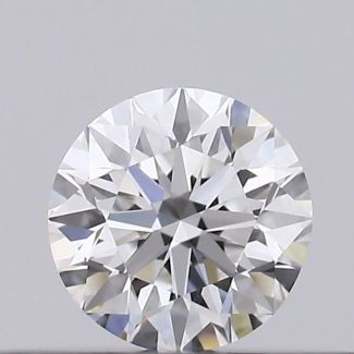 0.23 Carat Round D VVS1 EX VG GIA Natural Diamond