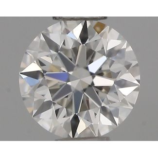 0.36 Carat Round F VS1 EX IGI Natural Diamond