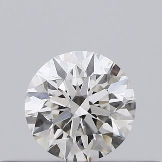 0.20 Carat Round H VVS2 EX GIA Natural Diamond