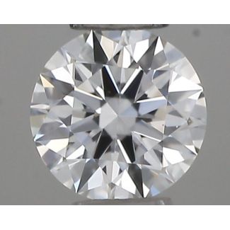 0.18 Carat Round F VS2 EX VG GIA Natural Diamond