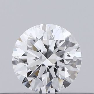 0.21 Carat Round D VVS1 EX VG GIA Natural Diamond