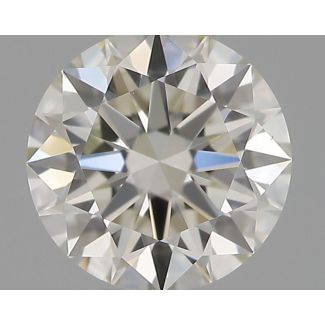 0.37 Carat Round H VVS2 EX IGI Natural Diamond