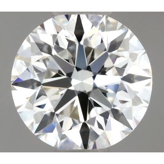 0.5 Carat Round H VVS1 EX VG GIA Natural Diamond