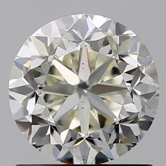 1.00 Carat Round K VS2 F EX GIA Natural Diamond