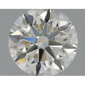 0.52 Carat Round H VS1 EX IGI Natural Diamond