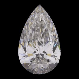 0.43 Carat Pear E VVS2 - EX VG GIA Natural Diamond