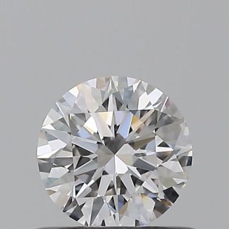 0.53 Carat Round D VS1 EX GIA Natural Diamond