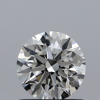 0.70 Carat Round H VS2 EX VG GIA Natural Diamond