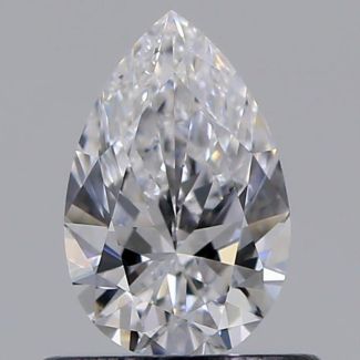 0.52 Carat Pear D VS1 - EX VG GIA Natural Diamond