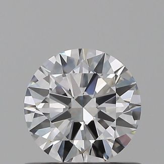 0.56 Carat Round D VVS1 EX GIA Natural Diamond