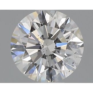 0.51 Carat Round F SI1 EX GIA Natural Diamond