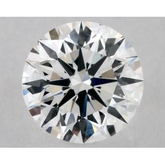 0.62 Carat Round F VVS2 EX GIA Natural Diamond