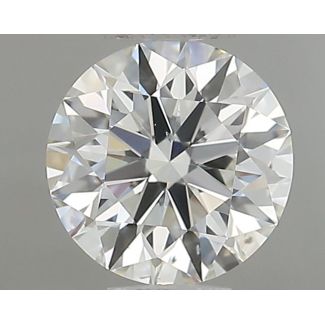 0.50 Carat Round H VS2 EX GIA Natural Diamond