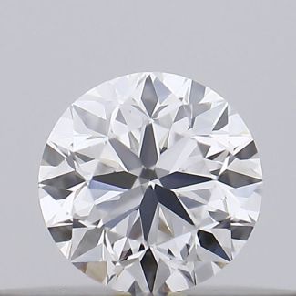 0.18 Carat Round D VVS2 VG EX GIA Natural Diamond