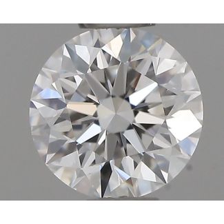 0.35 Carat Round D VVS2 EX GIA Natural Diamond