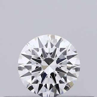 0.18 Carat Round D VVS1 VG EX GIA Natural Diamond