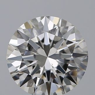 1.00 Carat Round H SI1 EX GIA Natural Diamond