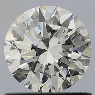 0.8 Carat Round H VVS1 EX GIA Natural Diamond