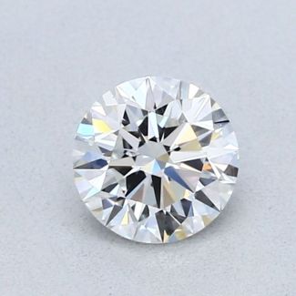 0.73 Carat Round F VVS1 EX GIA Natural Diamond