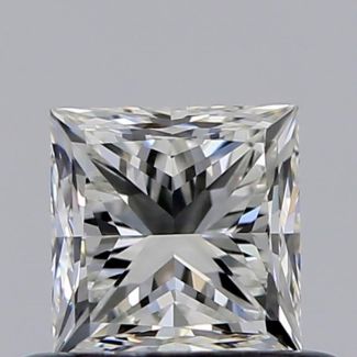 0.50 Carat Princess H VVS1 - EX GD GIA Natural Diamond