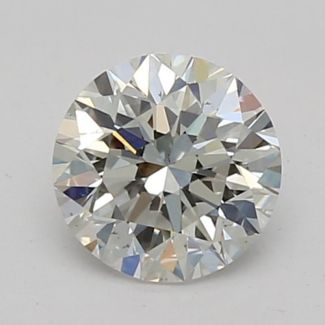 0.38 Carat Round H VS2 VG EX GIA Natural Diamond