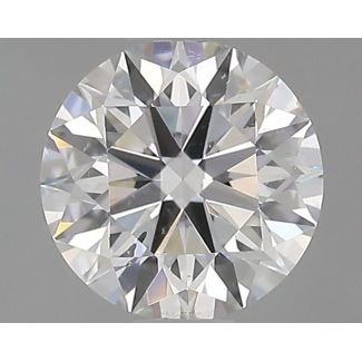 0.51 Carat Round F SI1 EX GIA Natural Diamond