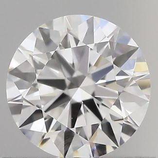 0.6 Carat Round E VVS2 EX GIA Natural Diamond