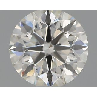 0.6 Carat Round H VVS2 EX GIA Natural Diamond