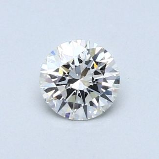 0.44 Carat Round H VVS1 EX VG GIA Natural Diamond