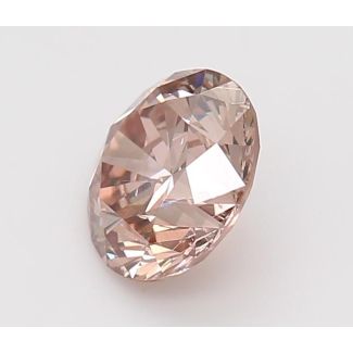 0.61 Carat Round Fancy Brown Pink SI1 VG GIA Natural Diamond