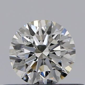 0.32 Carat Round I VVS2 EX GIA Natural Diamond