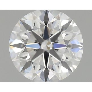 0.4 Carat Round F VVS2 EX GIA Natural Diamond