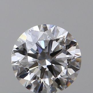 0.57 Carat Round D VVS2 EX GIA Natural Diamond