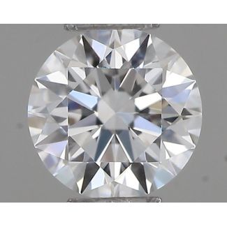 0.22 Carat Round F VVS1 EX GIA Natural Diamond