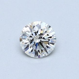 0.45 Carat Round F VVS2 VG EX GIA Natural Diamond