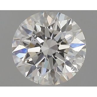 0.41 Carat Round F SI2 EX GIA Natural Diamond