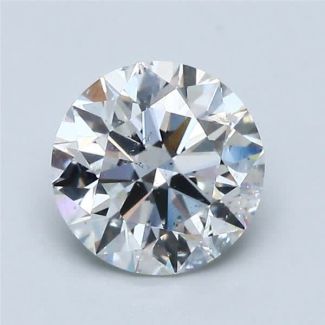 1.41 Carat Round H SI2 EX GIA Natural Diamond