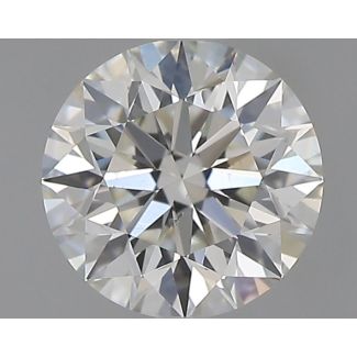 0.61 Carat Round H VS2 EX GIA Natural Diamond