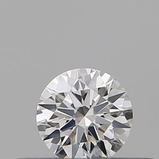 0.2 Carat Round F VVS2 EX GIA Natural Diamond