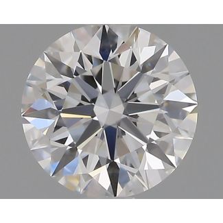 0.63 Carat Round E VVS2 EX GIA Natural Diamond