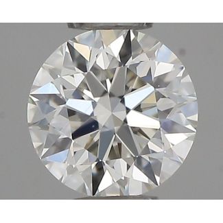 0.37 Carat Round G VVS1 EX IGI Natural Diamond